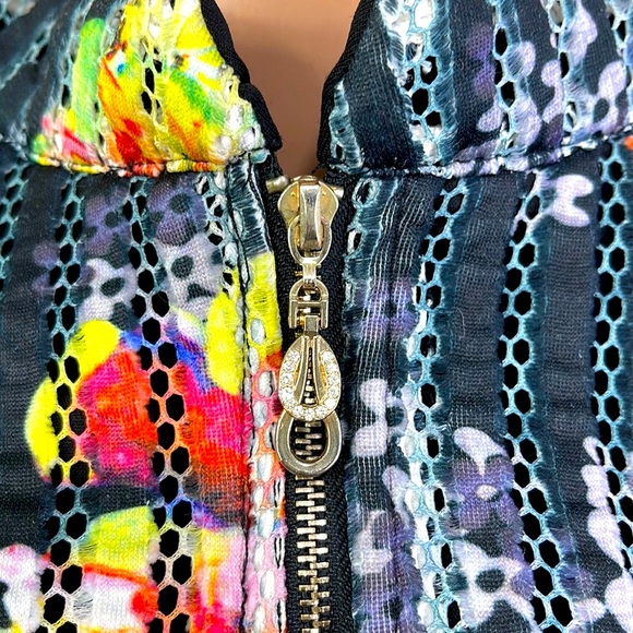 IToo Fashion Floral Mesh Blazer - Picture 4 of 14